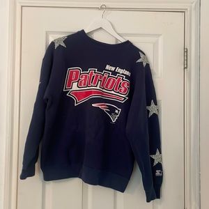 NEW ENGLAND PATRIOTS CUSTOM SWEATSHIRT SIZE LARGE